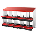 Chicken Nest Box 10 Compartment Inclined Metal Nesting Boxes