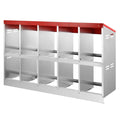 Chicken Nest Box 10 Compartment Inclined Metal Nesting Boxes