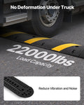 Rubber Speed Bump 1830mm 2 Channel 9979kg Load Cable Protector