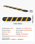 Rubber Speed Bump 1830mm 2 Channel 9979kg Load Cable Protector