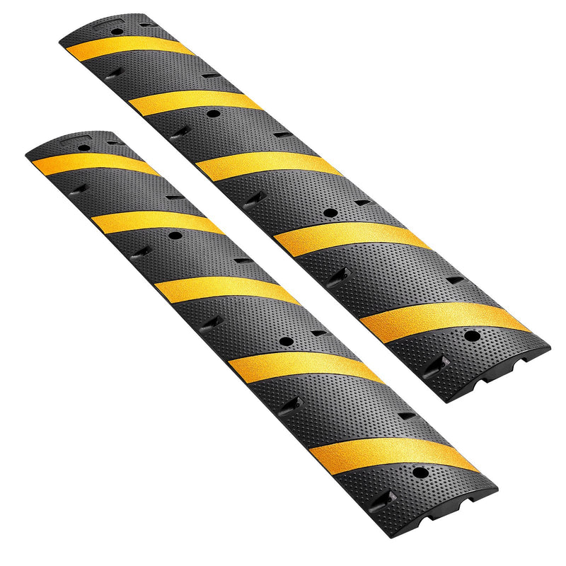 Rubber Speed Bump 1830mm 2 Pack Heavy Duty 9979kg Cable Protector