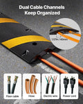 Rubber Speed Bump 1830mm 2 Pack Heavy Duty 9979kg Cable Protector