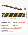 Rubber Speed Bump 1830mm 2 Pack Heavy Duty 9979kg Cable Protector
