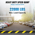 6ft Rubber Speed Hump 2 Channel 10000kg Heavy Duty Traffic Bump Yellow
