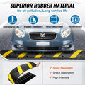 6ft Rubber Speed Hump 2 Channel 10000kg Heavy Duty Traffic Bump Yellow