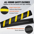 6ft Rubber Speed Hump 2 Channel 10000kg Heavy Duty Traffic Bump Yellow