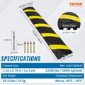 6ft Rubber Speed Hump 2 Channel 10000kg Heavy Duty Traffic Bump Yellow