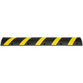 6ft Rubber Speed Hump 2 Channel 10000kg Heavy Duty Traffic Bump Yellow