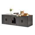 Wooden Cat Litter Box Enclosure Furniture Hidden 57.9