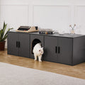 Wooden Cat Litter Box Enclosure Furniture Hidden 57.9