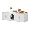 Wooden Cat Litter Box Enclosure Furniture Hidden 57.9