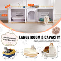 Wooden Cat Litter Box Enclosure Furniture Hidden 57.9
