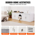 Wooden Cat Litter Box Enclosure Furniture Hidden 57.9
