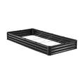 Metal Raised Garden Bed 8x4x1ft Galvanised Planter Box Dark Gray