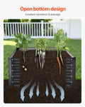 Galvanized Metal Raised Garden Bed 6x3x1.5ft Planter Box