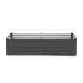 Galvanized Metal Raised Garden Bed 6x3x1.5ft Planter Box