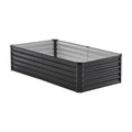 Galvanized Metal Raised Garden Bed 6x3x1.5ft Planter Box