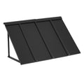 Metal Window Door Awning 1125x610mm Steel Frame Rain Snow Protection