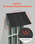 Metal Window Door Awning 1125x610mm Steel Frame Rain Snow Protection