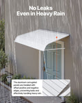 Aluminum Awning 1219x1066mm Door Window Canopy Rain Snow