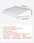 Aluminum Awning 1219x1066mm Door Window Canopy Rain Snow