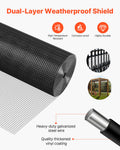 VEVOR Hardware Cloth 61cm x 15.2m 1/2in 19 Gauge Galvanized Wire Mesh