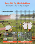 VEVOR Hardware Cloth 61cm x 15.2m 1/2in 19 Gauge Galvanized Wire Mesh