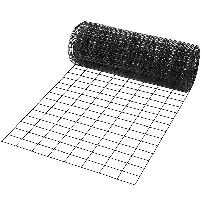 Hardware Cloth, 24'' x 50' Galvanized Wire Mesh Roll, 16 Gauge Chicken Wire Fence Roll, Vinyl Coating Metal Wire Mesh for Chicken Coop Barrier, Rabbit Snake Fences, Poultry Enclosures