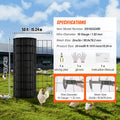 Hardware Cloth, 24'' x 50' Galvanized Wire Mesh Roll, 16 Gauge Chicken Wire Fence Roll, Vinyl Coating Metal Wire Mesh for Chicken Coop Barrier, Rabbit Snake Fences, Poultry Enclosures