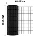 Hardware Cloth, 24'' x 50' Galvanized Wire Mesh Roll, 16 Gauge Chicken Wire Fence Roll, Vinyl Coating Metal Wire Mesh for Chicken Coop Barrier, Rabbit Snake Fences, Poultry Enclosures