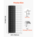 Hardware Cloth 91cm x 7.62m, 2 x 3 in Mesh 16 Gauge Galvanized Wire Mesh Roll, Weather-Resistant Vinyl Coated Chicken Wire Fencing, Heavy Duty Welded Garden Plant Fencing for Rabbit Cage Snake