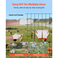 Hardware Cloth 91cm x 7.62m, 2 x 3 in Mesh 16 Gauge Galvanized Wire Mesh Roll, Weather-Resistant Vinyl Coated Chicken Wire Fencing, Heavy Duty Welded Garden Plant Fencing for Rabbit Cage Snake