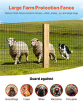 Farm Fence, 122cm x 15.2m, 2 x 4 in Mesh 14 Gauge Galvanized Steel Wire Fencing for Cattle, Hog & Sheep , Heavy Duty Vinyl Coated Livestock Fence for Animal Enclosures, Cage Wire, Garden Fences