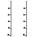 Industrial Pipe Shelf 5 Tier Wall Mount Floating Rustic Wood Brackets