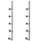 Industrial Pipe Shelf 5 Tier Wall Mount Floating Rustic Wood Brackets