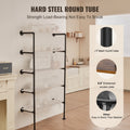 Industrial Pipe Shelf 5 Tier Wall Mount Floating Rustic Wood Brackets