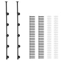 Industrial Pipe Shelf 5 Tier Wall Mount Floating Rustic Wood Brackets