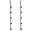 Industrial Pipe Shelf 5 Tier Wall Mount Floating Rustic Wood Brackets