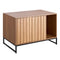 Artiss 80cm Cat Litter Box Furniture Cabinet with Scratch Pad Storage