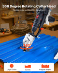 Metal Shear Drill Attachment 360° Pivot Head Sheet Cutter
