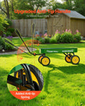 Pull-Along Wagon Kids 101cm All-Terrain 80kg Green Handle Utility