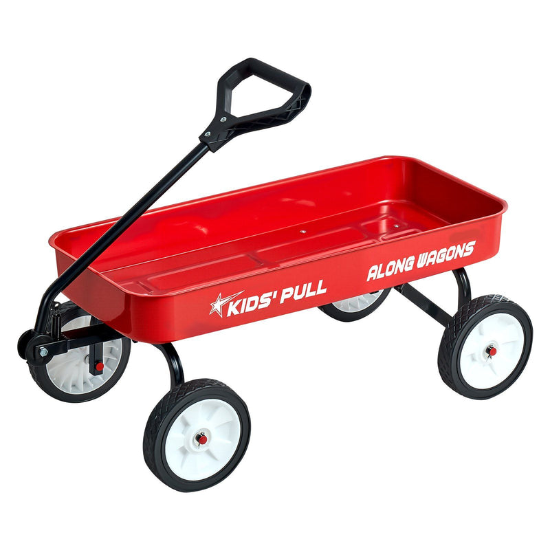 Pull-Along Wagon 101cm Red Kids Toddler 80kg All-Terrain
