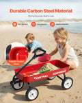 Pull-Along Wagon 101cm Red Kids Toddler 80kg All-Terrain