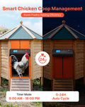 Automatic Chicken Coop Door Battery Powered Timer Orange