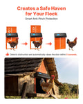 Automatic Chicken Coop Door Battery Powered Timer Orange