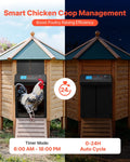 Automatic Chicken Coop Door Battery Powered Timer Manual Black