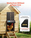 Automatic Chicken Coop Door Battery Powered Timer Manual Black