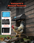 Automatic Chicken Coop Door Battery Powered Timer Manual Black