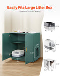 Cat Litter Box Enclosure 80cm Wooden Hidden Cabinet Double Door