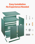 Cat Litter Box Enclosure 80cm Wooden Hidden Cabinet Double Door